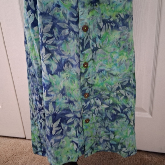 Ko'i Aloha Sleeveless Floral Button Up Dress   Size S - Picture 3 of 13
